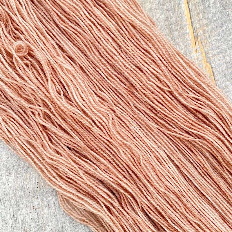 hand dyed wool in 'Iced Latte'